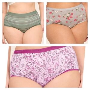 Cacique Women's Panties - Green, Gray, Purple
